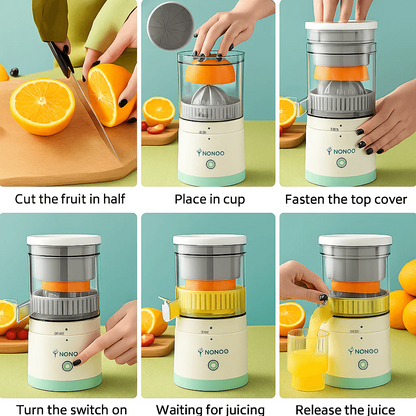 Orvion™ Electric Citrus Juicer – USB Rechargeable, Portable & Compact
